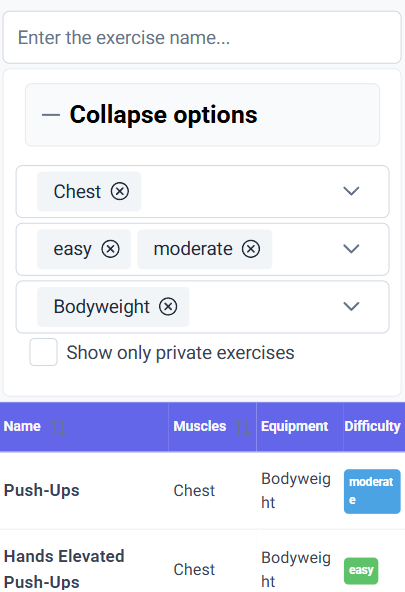 add exercise