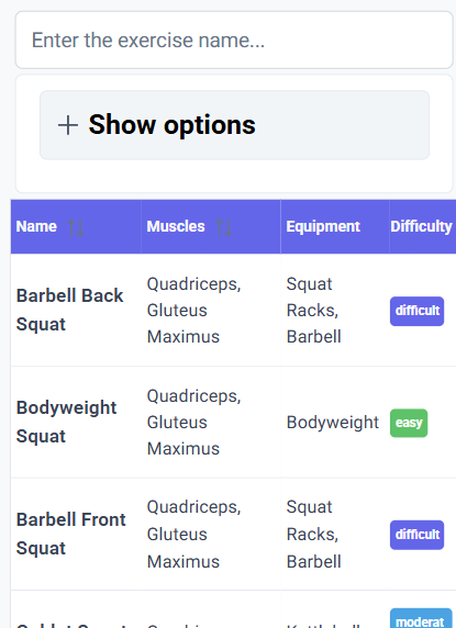 exercises